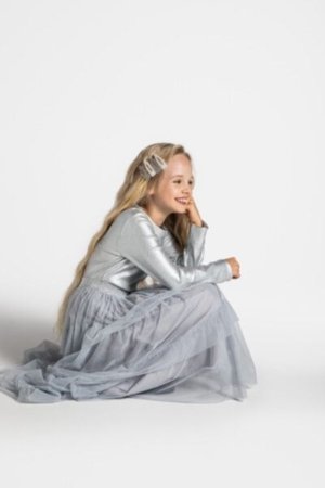 COCCODRILLO sijonas ELEGANT PARTY GIRL, pilkas, ZC4124101EPG-019-164, 164 cm 