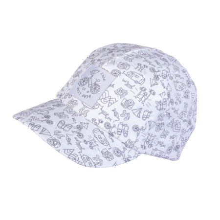 TUTU kepurė, balta/pilka, 46-50 cm, 3-006009 3-006009