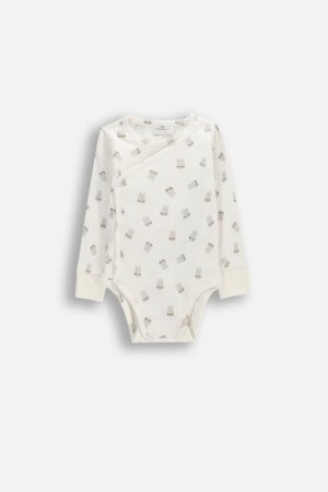 COCCODRILLO susegamas smėlinukas ilgomis rankovėmis, smėlio spalvos, WC6112603HUN-003-062, 62 dydis 