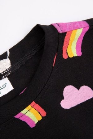 COCCODRILLO marškinėliai ilgomis rankovėmis REBEL GIRL KIDS, spalvoti, WC5143105RGK-022-122, 122 cm 