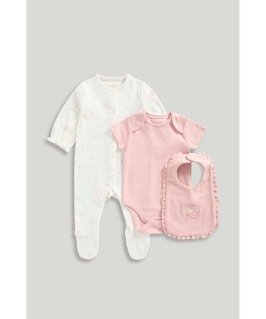 MOTHERCARE 3 dalių komplektas kūdikiui, LK377 74 