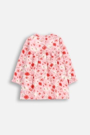 COCCODRILLO suknelė ilgomis rankovėmis NOSTALGIC MEADOW GIRL NEWBORN, rožinė, WC5129601NGN-007-086, 86 cm 