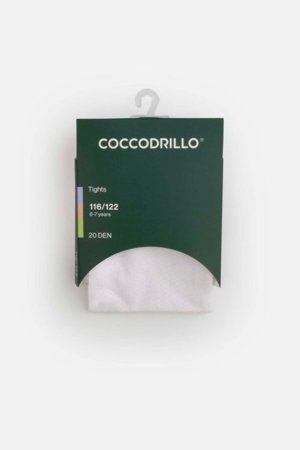 COCCODRILLO pėdkelnės, baltos, dydis 