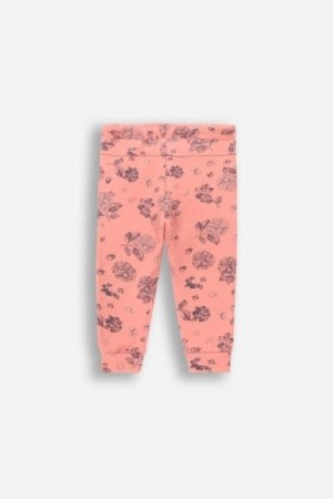 COCCODRILLO sportinės kelnės FLOWERS GIRL NEWBORN, rožinės, ZC4120102FGN-007-086, 86 cm 