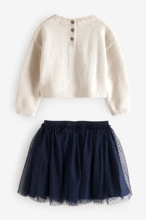 NEXT megztinis ir sijonas, N79948 104-110 