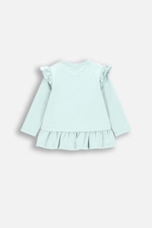 COCCODRILLO marškinėliai CUTE GIRL NEWBORN, mint, ZC4143103CGN-031-086, 86 cm 