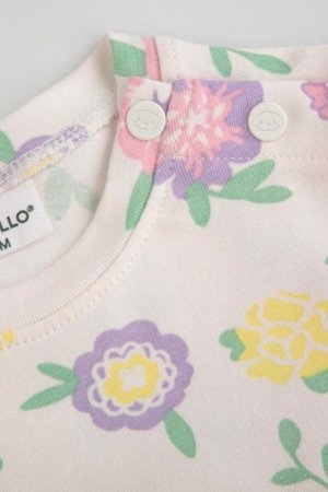 COCCODRILLO suknelė HAPPY PUPPY GIRL NEWBORN, kreminė, ZC5129601HGN-002-086, 86 cm 