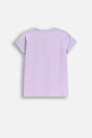 COCCODRILLO marškinėliai EVERYDAY GIRL A, violetiniai, ZC5143224VGA-016-134, 134 cm 