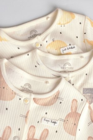 NEXT šliaužtinukas trumpomis rankovėmis, 3 vnt., AU4266, 74-80