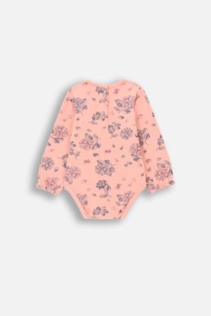 COCCODRILLO smėlinukas FLOWERS GIRL NEWBORN, powder pink, ZC4112102FGN-033-086, 86 cm 
