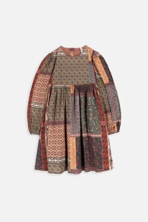 COCCODRILLO suknelė ilgomis rankovėmis COSY GIRL JUNIOR, multicoloured, ZC3128103CGJ-022 