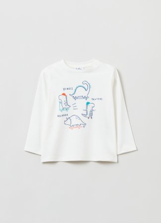 OVS BOY9-36M T-SHIRT L/S 2M 30-36 WHITE 001819329 001819329