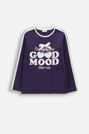 COCCODRILLO marškinėliai ilgomis rankovėmis, tamsiai mėlyni, WC6143103SGJ-015-146, 146 cm 