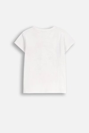 COCCODRILLO marškinėliai EVERYDAY GIRL A, balti, ZC5143227VGA-001-098, 98 cm 
