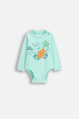 COCCODRILLO smėlinukas ilgomis rankovėmis DRAGONS BOY NEWBORN, žalias, WC5112102DBN-031-086, 86 cm 