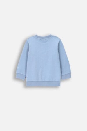 COCCODRILLO marškinėliai FRIENDS TOGETHER BOY NEWBORN, mėlyni, ZC4143104FBN-014-086, 86 cm 