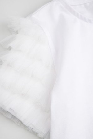 COCCODRILLO marškinėliai trumpomis rankovėmis, balti, WC6143206EJG-001-128, 128 dydis 