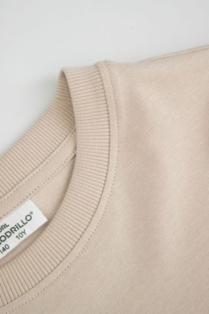 COCCODRILLO marškinėliai trumpomis rankovėmis, smėlio spalvos, dydis 