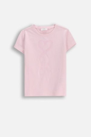 COCCODRILLO marškinėliai trumpomis rankovėmis EVERYDAY GIRL B, rožiniai, WC5143229VGB-007-152, 152 cm 