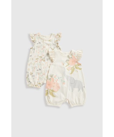 MOTHERCARE šliaužtinukas trumpomis rankovėmis, 2vnt., HD855 86 