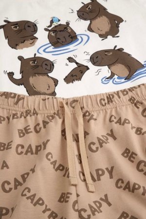 COCCODRILLO pižama, kreminė, WC6448218PJS-022-104, 104/110 dydis 