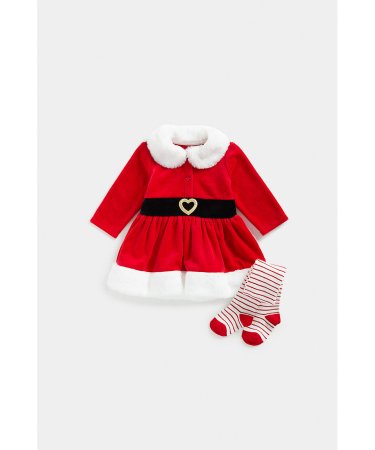 MOTHERCARE suknelė ilgomis rankovėmis ir pėdkelnės, FE143  