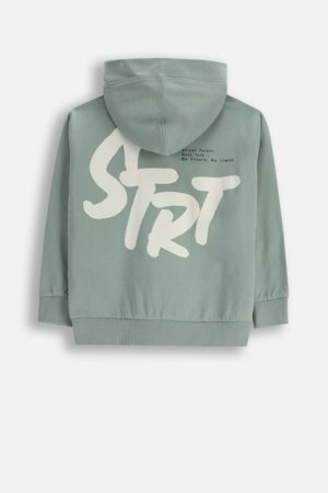 COCCODRILLO susegamas džemperis su gobtuvu, žalias, WC6132401NBJ-011-164, 164 cm 