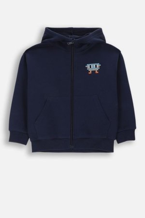 COCCODRILLO susegamas džemperis su gobtuvu, tamsiai mėlynas, cm 