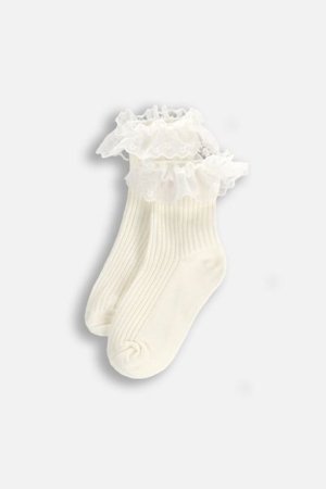 COCCODRILLO kojinės SOCKS GIRL, kreminės, WC5382212SOG-003-033, 33 cm 