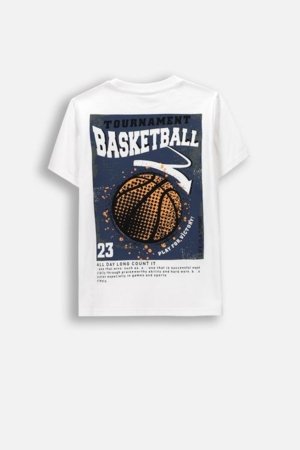 COCCODRILLO marškinėliai trumpomis rankovėmis, balti, WC6143203MBJ-001-146, 146 cm 