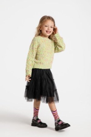 COCCODRILLO megztinis CARTOONS GIRL KIDS, žalias, ZC4172101CGK-011-122, 122 cm 