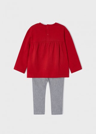 MAYORAL marškinėliai ilgomis rankovėmis ir tamprės 4H, red, 80 cm, 2729-50 2729-50 9