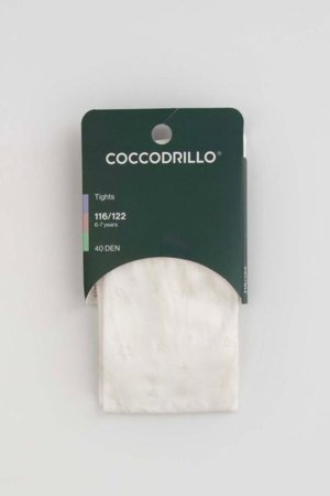 COCCODRILLO pėdkelnės TIGHT MICROFIBRE COLORFUL, baltos, ZC5380314TMC-001-080, 80/86 cm 