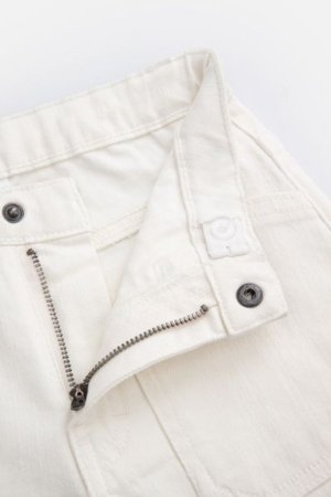 COCCODRILLO šortai JEANS COLLECTION GIRL, balti, WC5123301JCG-001-164, 164 cm 