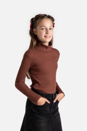 COCCODRILLO marškinėliai RODEO GIRL JUNIOR, rudi, ZC4143901RGJ-018-164, 164 cm 