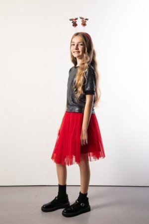 COCCODRILLO sijonas, raudonas, ZC5124202EJG-009-116, 116 cm 