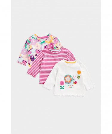 MOTHERCARE marškinėliai ilgomis rankovėmis, 3 vnt., CB721 606070