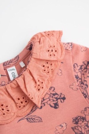 COCCODRILLO suknelė FLOWERS GIRL NEWBORN, rožinė, ZC4129101FGN-007-086, 86 cm 