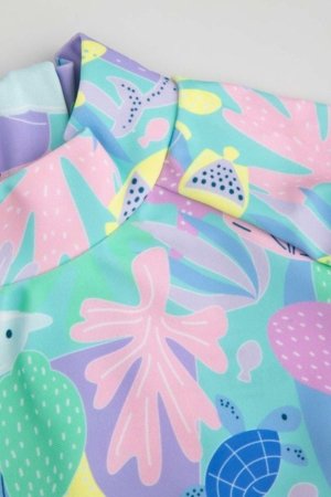 LEMON maudymosi kostiumėlis ir kepurė, spalvotas, WL6376801SWG-022-092, 92 dydis 