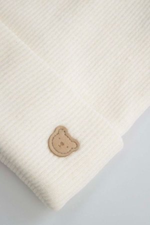 COCCODRILLO kepurė BASIC ACCESSORIES, kreminė, XCX364302BAC-003-046, 46-48 cm 