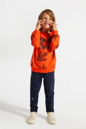 COCCODRILLO marškinėliai DIGITAL BOY KIDS, raudoni, ZC4143102DBK-009-122, 122 cm 