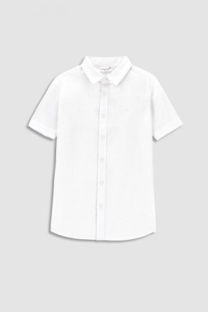 COCCODRILLO marškiniai trumpomis rankovėmis ELEGANT JUNIOR BOY, balti, WC3136202EJB-001 WC3136202EJB-001-158