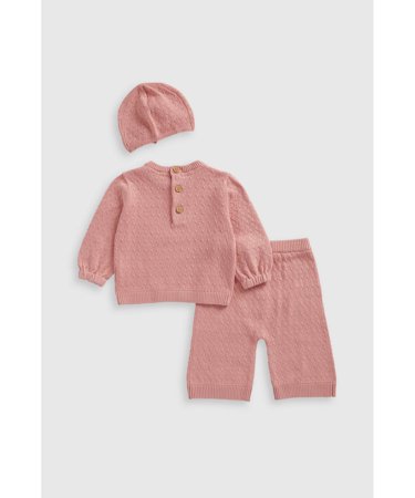 MOTHERCARE megztinis, kelnės ir kepurė, IF794 92 
