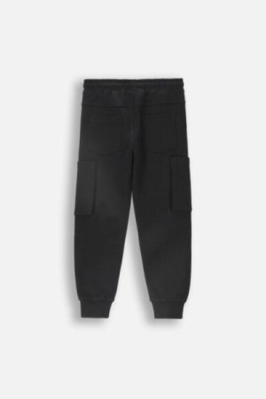 COCCODRILLO sportinės kelnės GRUNGE SWAMP BOY KIDS, juodos, ZC4120102GBK-021-122, 122 cm 