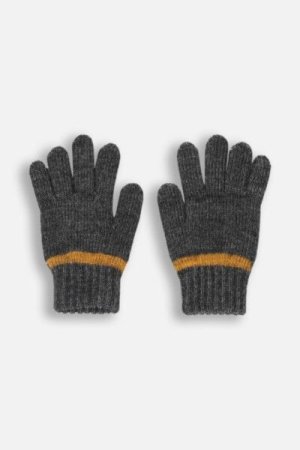 COCCODRILLO pirštuotos pirštinės ACCESSORIES WINTER BOY, graphite, ZC4360307AWB-020-L, L cm 