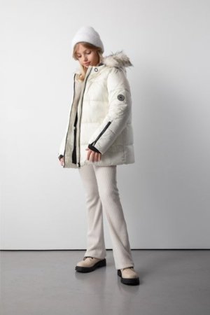 COCCODRILLO striukė OUTERWEAR GIRL JUNIOR, kreminė, cm 