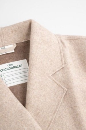 COCCODRILLO paltas RODEO GIRL JUNIOR, smėlio spalvos, ZC4151301RGJ-002-164, 164 cm 