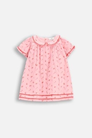 COCCODRILLO suknelė trumpomis rankovėmis NOSTALGIC MEADOW GIRL NEWBORN, rožinė, WC5128201NGN-033-086, 86 cm 