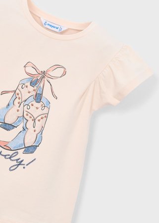 MAYORAL marškinėliai trumpomis rankovėmis, salmon, 3.007-80, 104  cm 