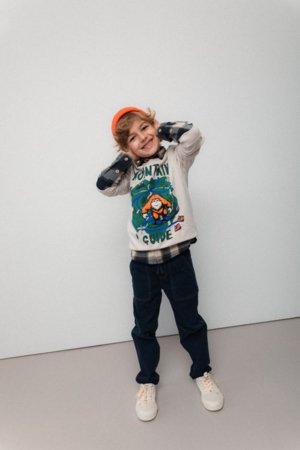 COCCODRILLO kelnės, mėlynos, ZC5119101YBK-015-110, 110 cm 